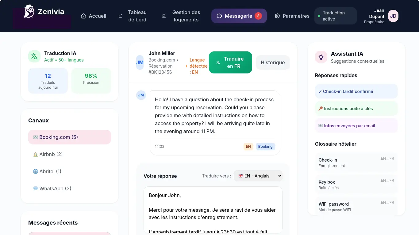 Notifications intelligentes Zenivia sur web & mobile